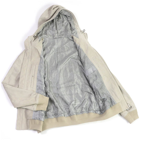 Dior HOMME leather jacket 293L439A0471 Outer: 100% leather, Lining: 100% cupra light beige mens 48 Used Authentic