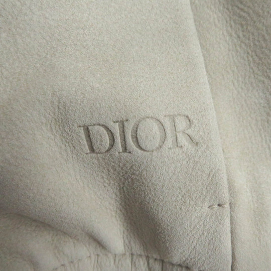 Dior HOMME leather jacket 293L439A0471 Outer: 100% leather, Lining: 100% cupra light beige mens 48 Used Authentic