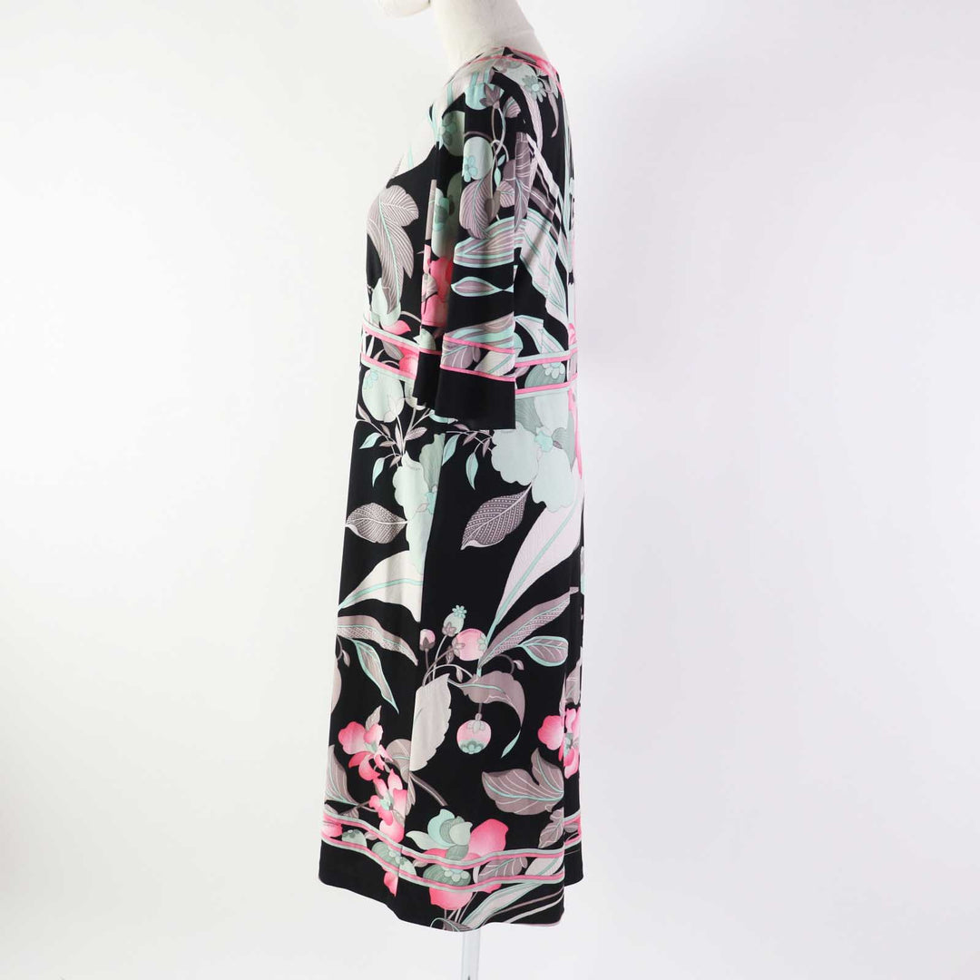 LEONARD FASHION one piece 0150506 Outer material: 65% acetate, Outer material: 35% polyester Multi Women XL Used Authentic