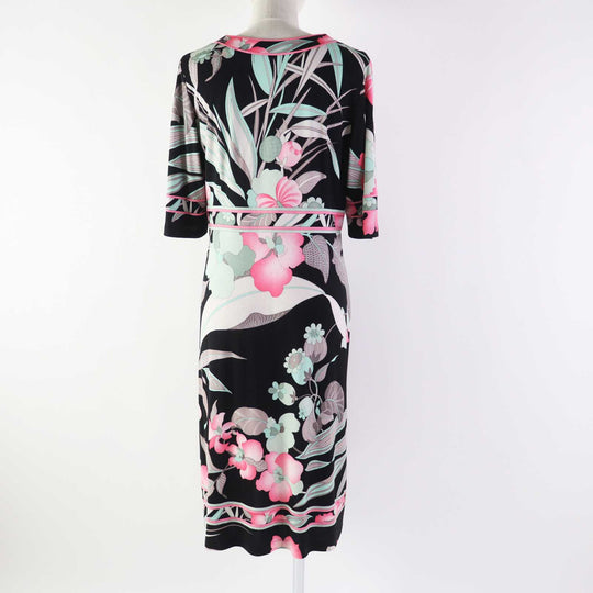 LEONARD FASHION one piece 0150506 Outer material: 65% acetate, Outer material: 35% polyester Multi Women XL Used Authentic