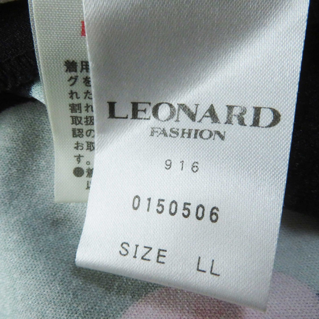 LEONARD FASHION one piece 0150506 Outer material: 65% acetate, Outer material: 35% polyester Multi Women XL Used Authentic