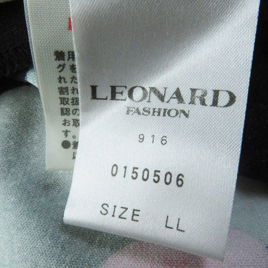 LEONARD FASHION one piece 0150506 Outer material: 65% acetate, Outer material: 35% polyester Multi Women XL Used Authentic