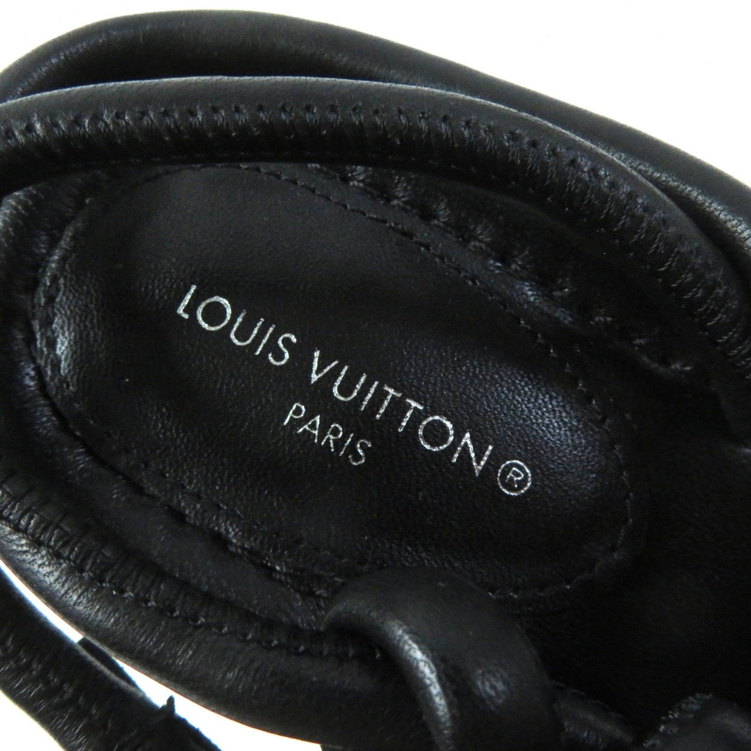 LOUIS VUITTON Sandals Main: Leather black Women 35 Used Authentic