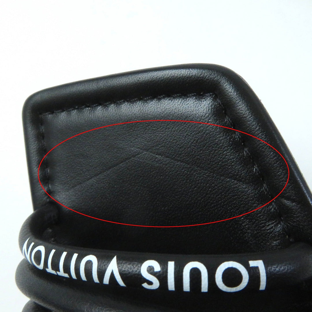LOUIS VUITTON Sandals Main: Leather black Women 35 Used Authentic