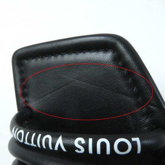 LOUIS VUITTON Sandals Main: Leather black Women 35 Used Authentic
