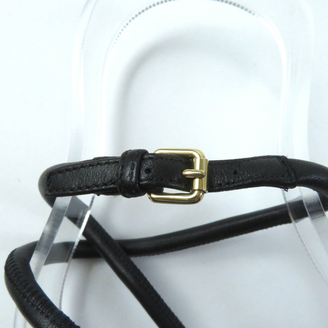 LOUIS VUITTON Sandals Main: Leather black Women 35 Used Authentic