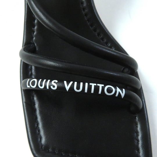 LOUIS VUITTON Sandals Main: Leather black Women 35 Used Authentic