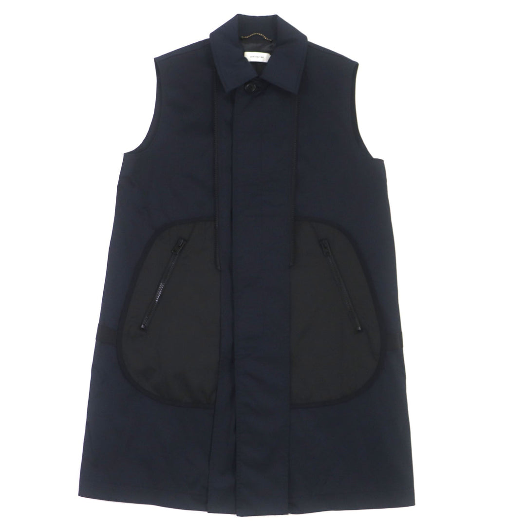 COACH coat 97835 Main: 62% polyester, Main: 35% cotton, Main: 3% polyurethane, Part: 100% polyester, Lining: 65% polyester Navy black mens 46 Used Authentic