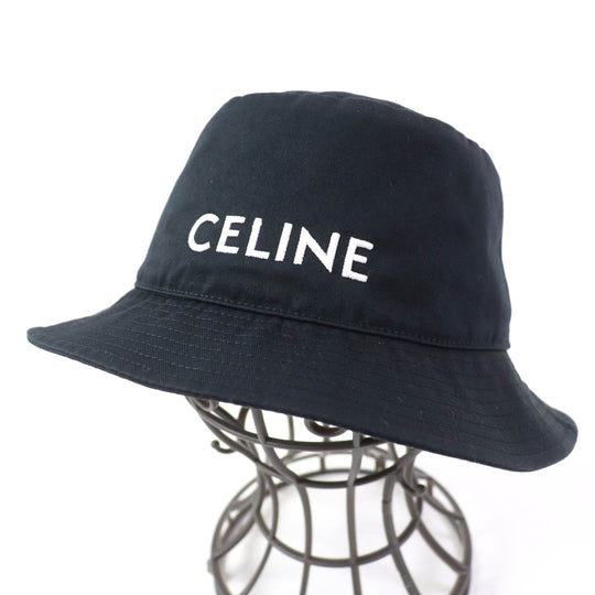 CELINE hat Main: 100% cotton, Lining: 100% cotton black Women S Used Authentic