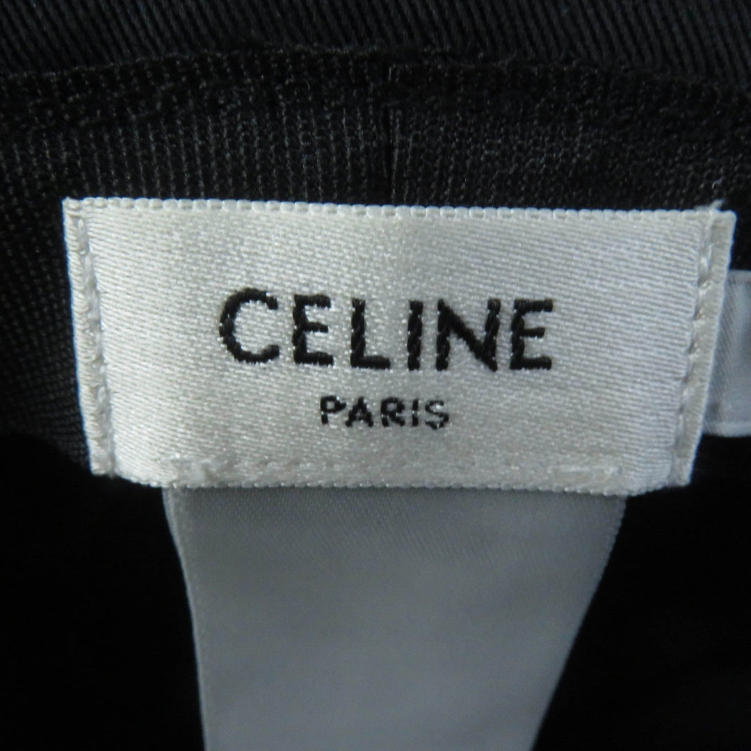 CELINE hat Main: 100% cotton, Lining: 100% cotton black Women S Used Authentic