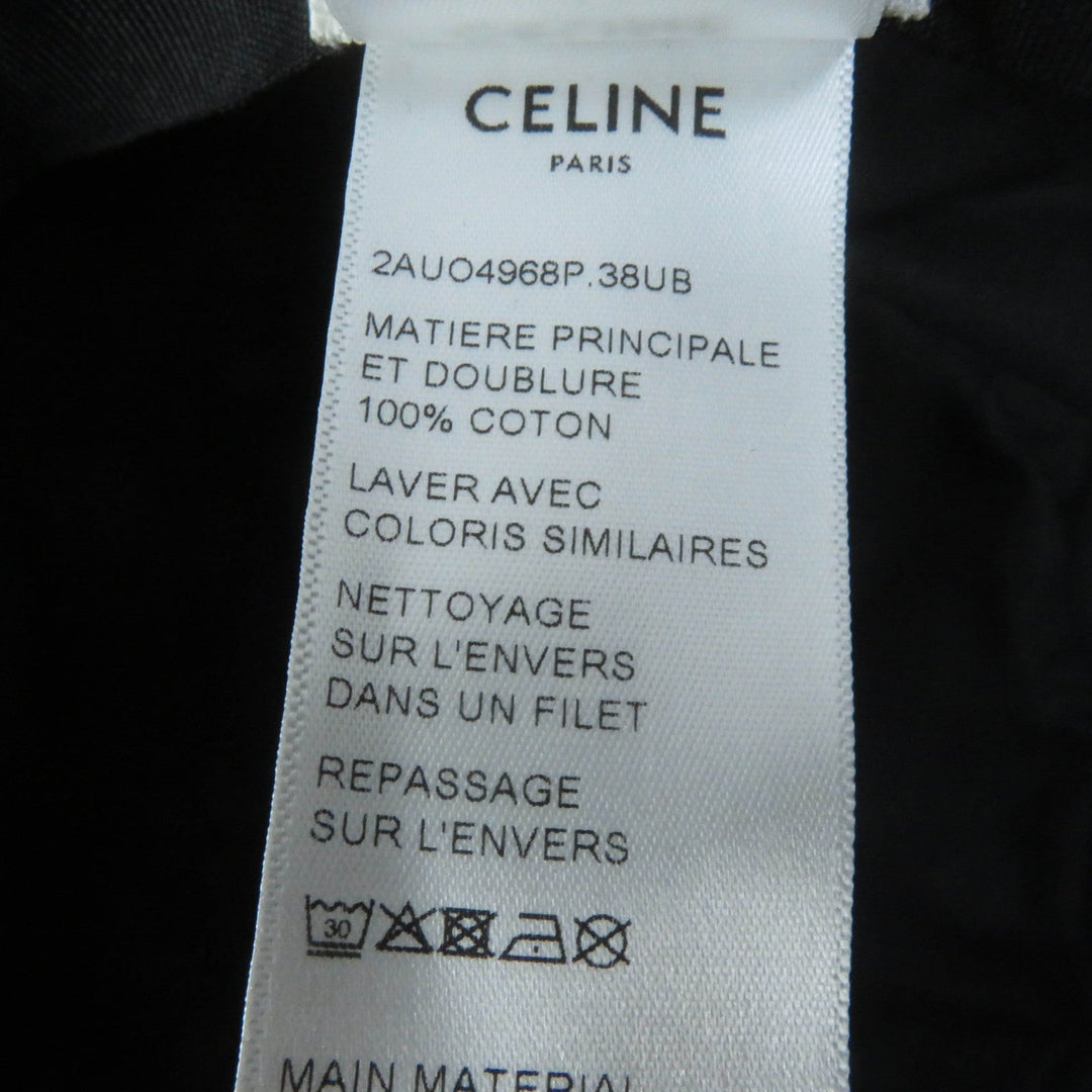 CELINE hat Main: 100% cotton, Lining: 100% cotton black Women S Used Authentic