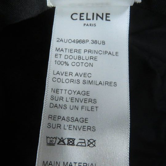 CELINE hat Main: 100% cotton, Lining: 100% cotton black Women S Used Authentic