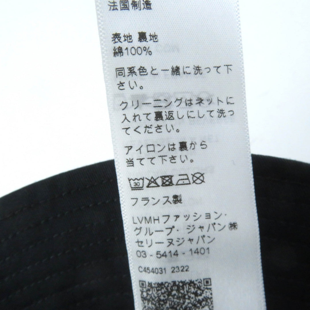 CELINE hat Main: 100% cotton, Lining: 100% cotton black Women S Used Authentic