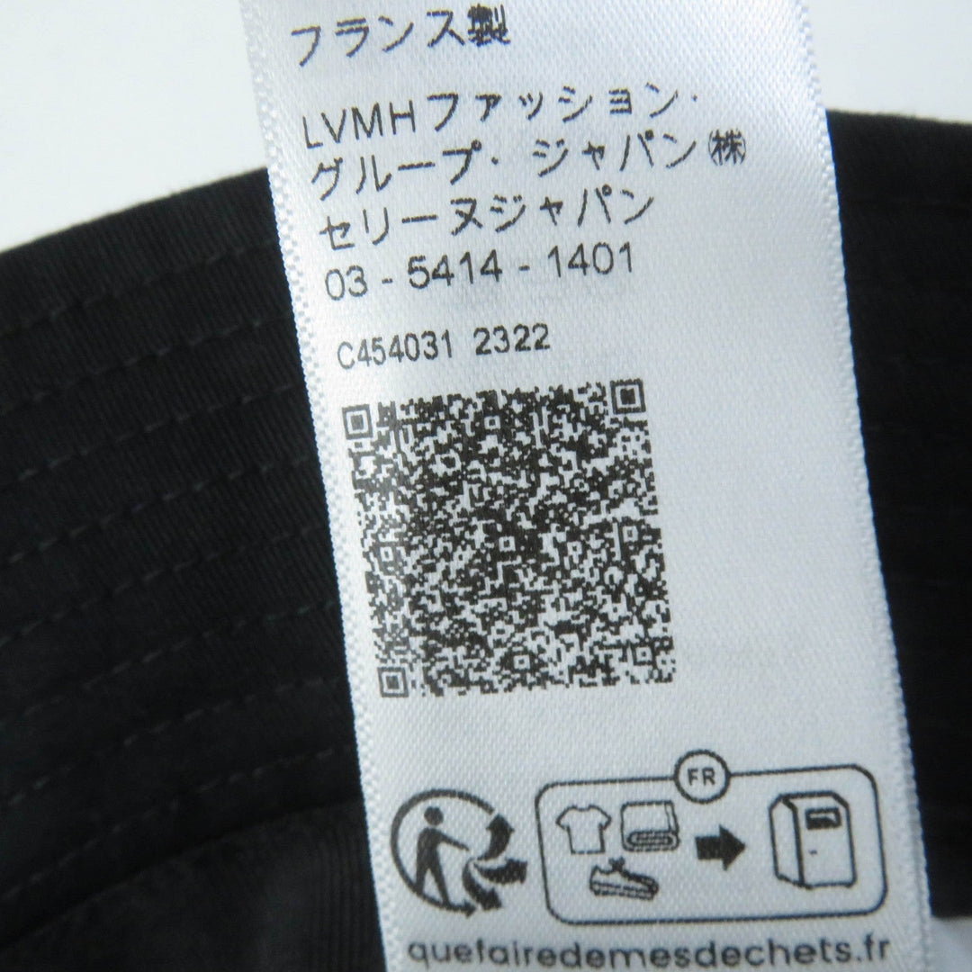 CELINE hat Main: 100% cotton, Lining: 100% cotton black Women S Used Authentic