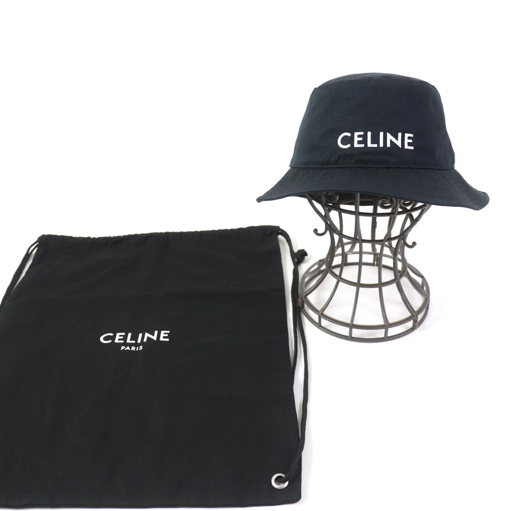 CELINE hat Main: 100% cotton, Lining: 100% cotton black Women S Used Authentic