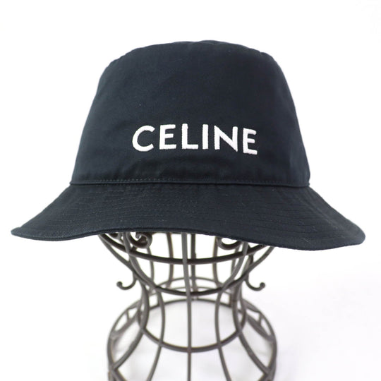 CELINE hat Main: 100% cotton, Lining: 100% cotton black Women S Used Authentic