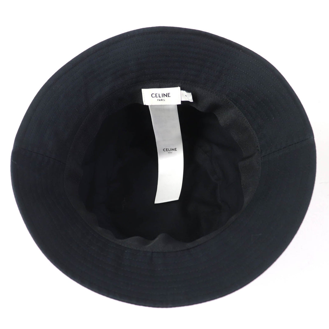 CELINE hat Main: 100% cotton, Lining: 100% cotton black Women S Used Authentic