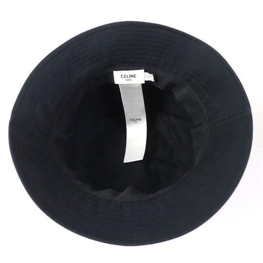 CELINE hat Main: 100% cotton, Lining: 100% cotton black Women S Used Authentic