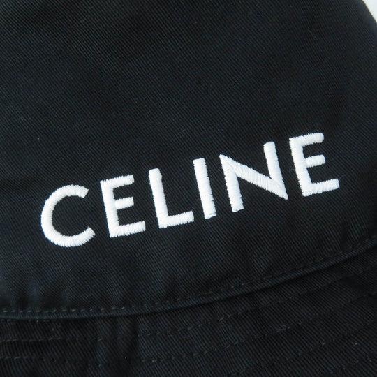 CELINE hat Main: 100% cotton, Lining: 100% cotton black Women S Used Authentic
