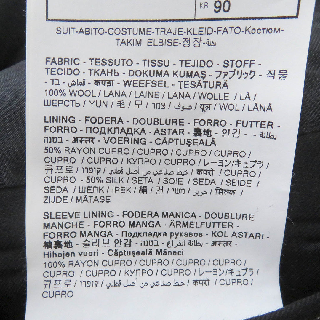 Dunhill suit Outer: 100% wool, Lining: 50% rayon, Lining: 50% silk black BELGRAVIA mens 44 Used Authentic