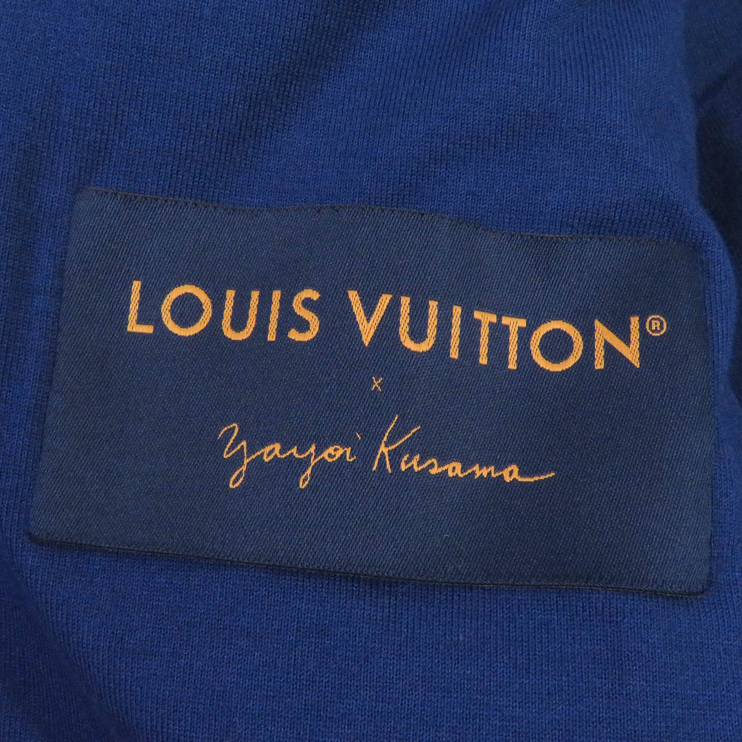 LOUIS VUITTON Blouson Outer: 53% polyester, Outer: 47% acrylic, Lining: 100% cotton, Part: 100% wool blue mens L Used Authentic