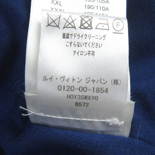 LOUIS VUITTON Blouson Outer: 53% polyester, Outer: 47% acrylic, Lining: 100% cotton, Part: 100% wool blue mens L Used Authentic