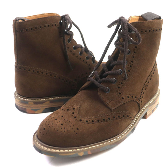 CHURCH'S boots Main: Suede Dark blanc GRINDALE mens(Unisex) 075 Used Authentic