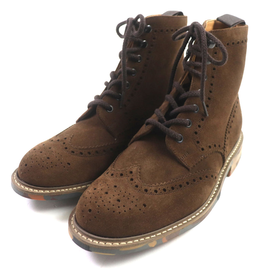 CHURCH'S boots Main: Suede Dark blanc GRINDALE mens(Unisex) 075 Used Authentic