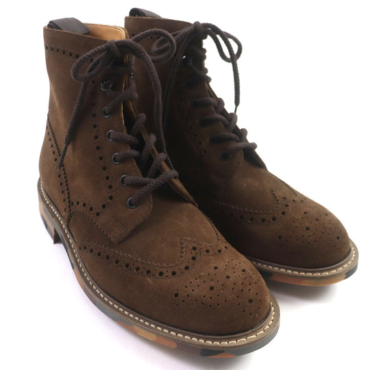 CHURCH'S boots Main: Suede Dark blanc GRINDALE mens(Unisex) 075 Used Authentic