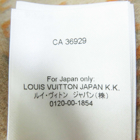 LOUIS VUITTON coat 1ABQP2 Outer material: 99% wool, Outer material: 1% silk, Part: Lamb leather beige Removable collar double face coat Women 36 Used Authentic