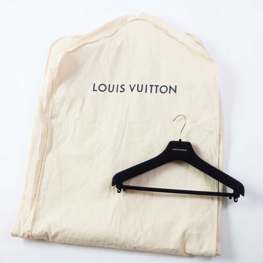 LOUIS VUITTON coat 1ABQP2 Outer material: 99% wool, Outer material: 1% silk, Part: Lamb leather beige Removable collar double face coat Women 36 Used Authentic