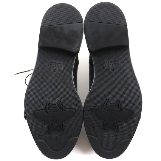 GUCCI boots 496250 Main: Leather black mens 7 Used Authentic