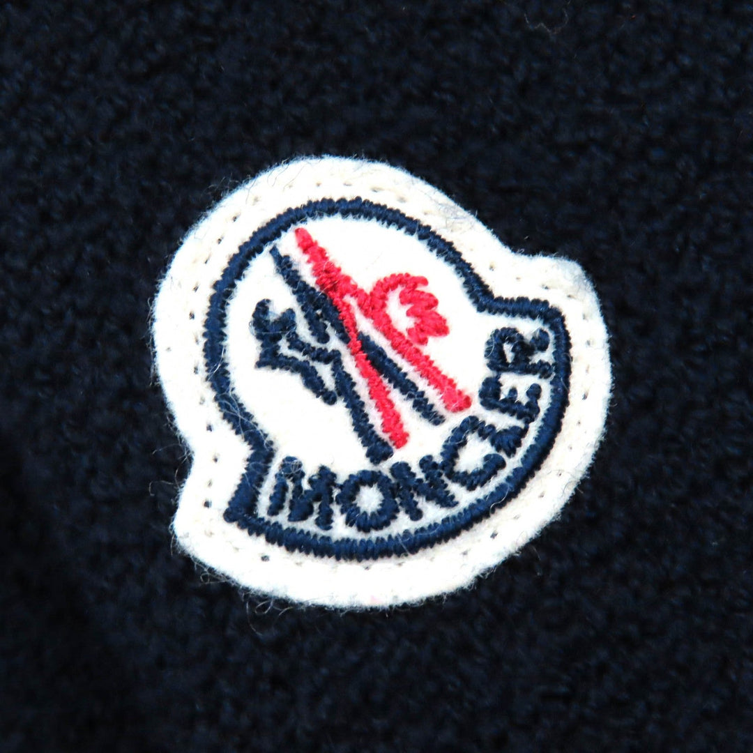 MONCLER knit Main: 95% wool, Main: 5% polyester Navy red white MAGLIONE TRICOT LUPETTO mens S Used Authentic