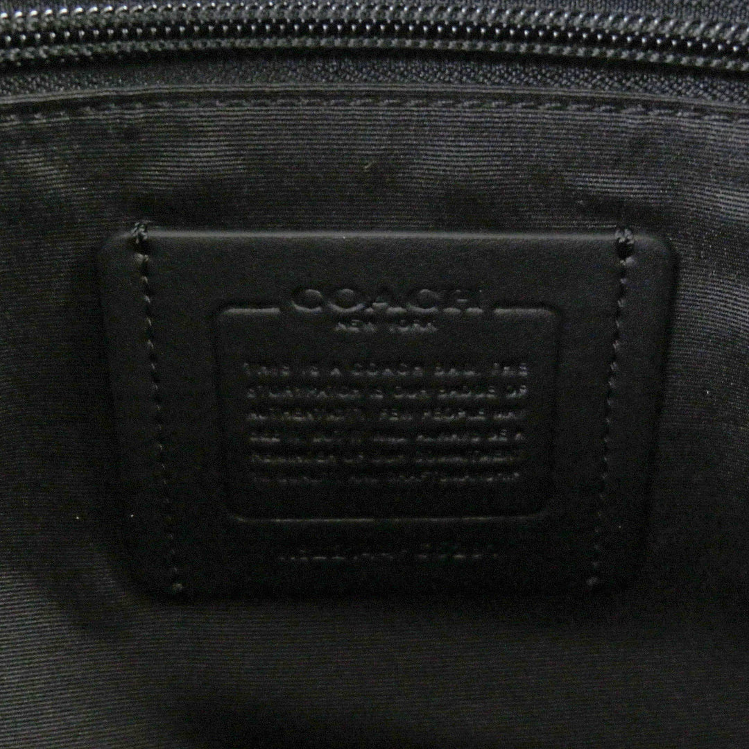 COACH Shoulder Bag C5291  Canvas, Leather Navy Thompson Crossbody Signature Jacquard with Varsity Stripes mens Used Authentic