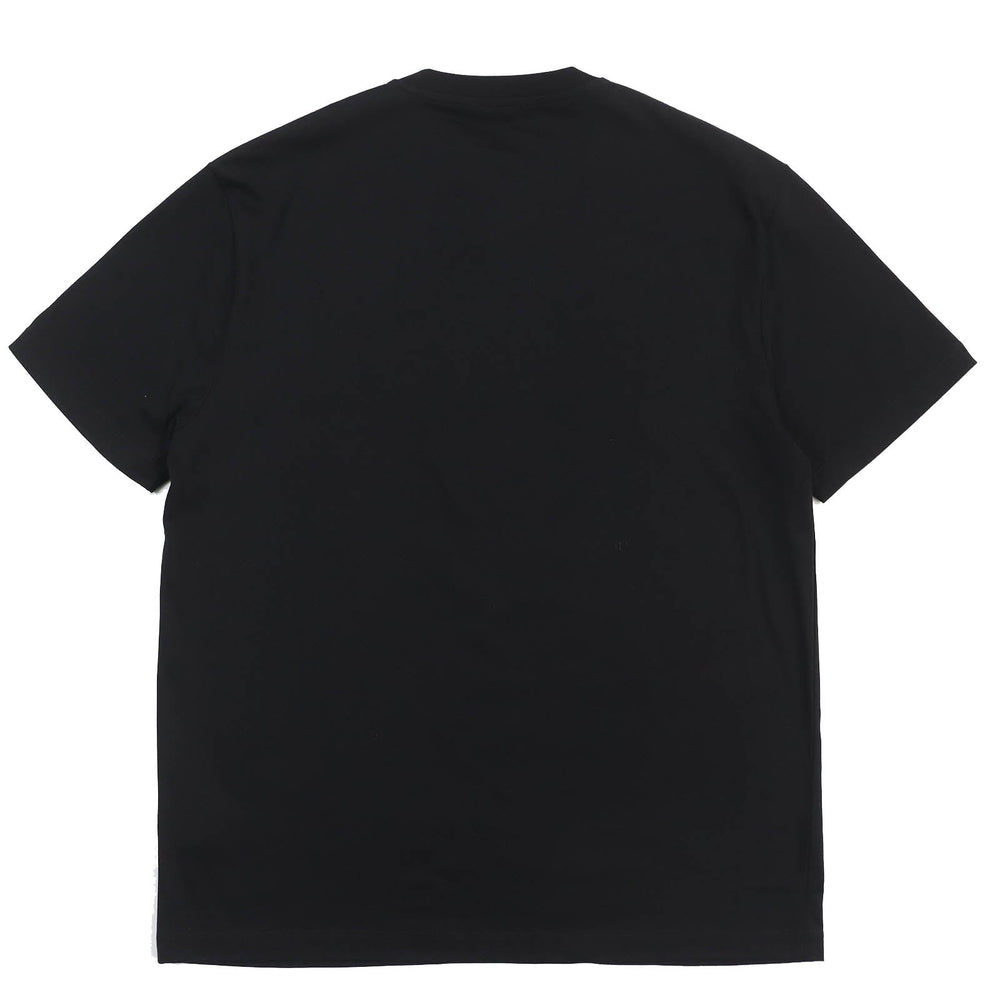 VERSACE Short sleeve T-shirt 1008465 Main: 100% cotton, embroidery: 100% polyester Black red mens M Used Authentic
