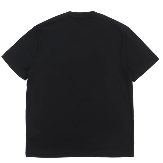 VERSACE Short sleeve T-shirt 1008465 Main: 100% cotton, embroidery: 100% polyester Black red mens M Used Authentic