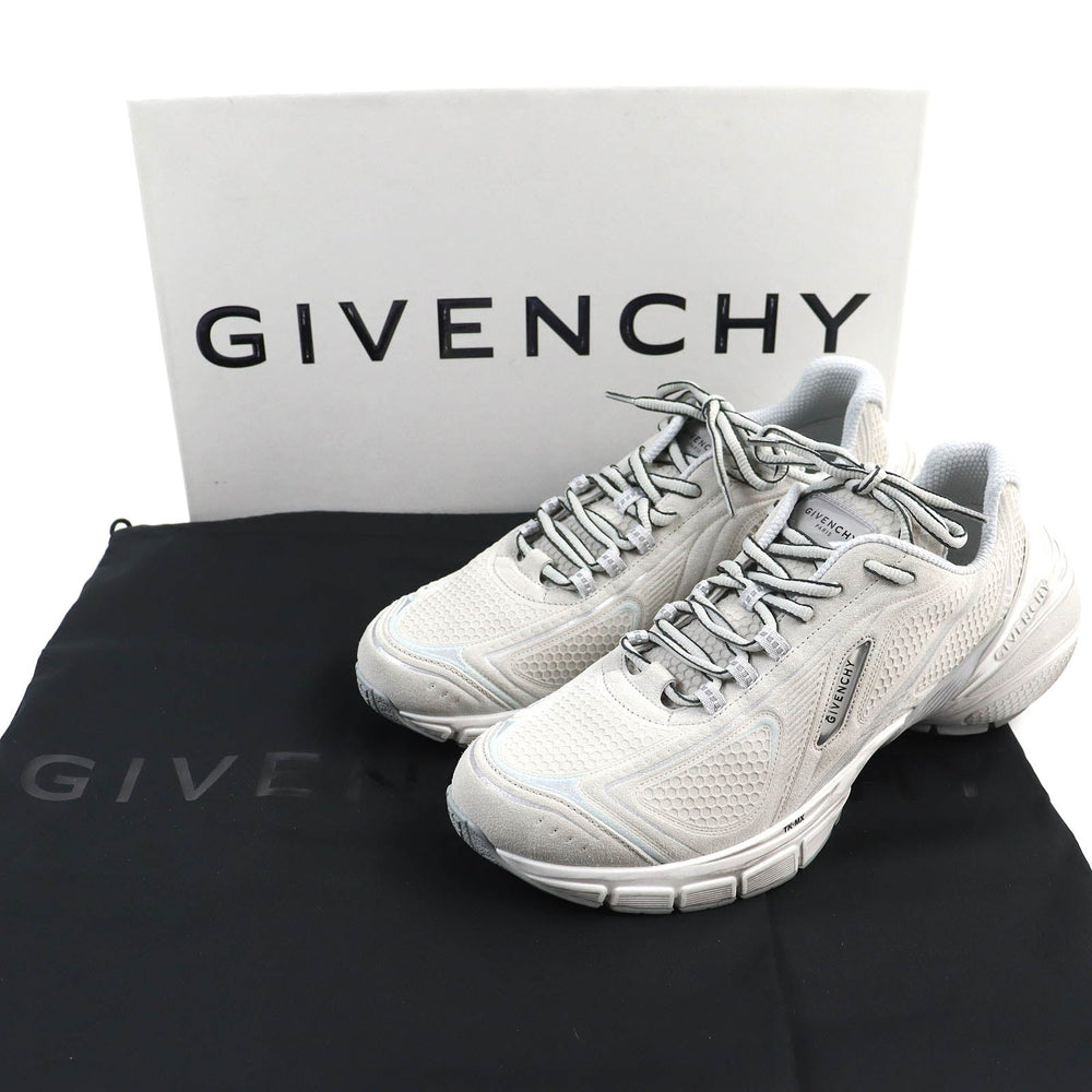 GIVENCHY sneakers Main: Leather Light gray TK-MX RUNNER mens 42 Used Authentic