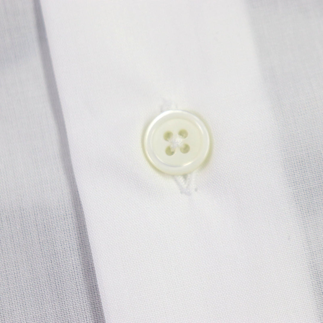 HERMES Long sleeve shirt Main: 100% cotton white Water snake mens 40 Used Authentic