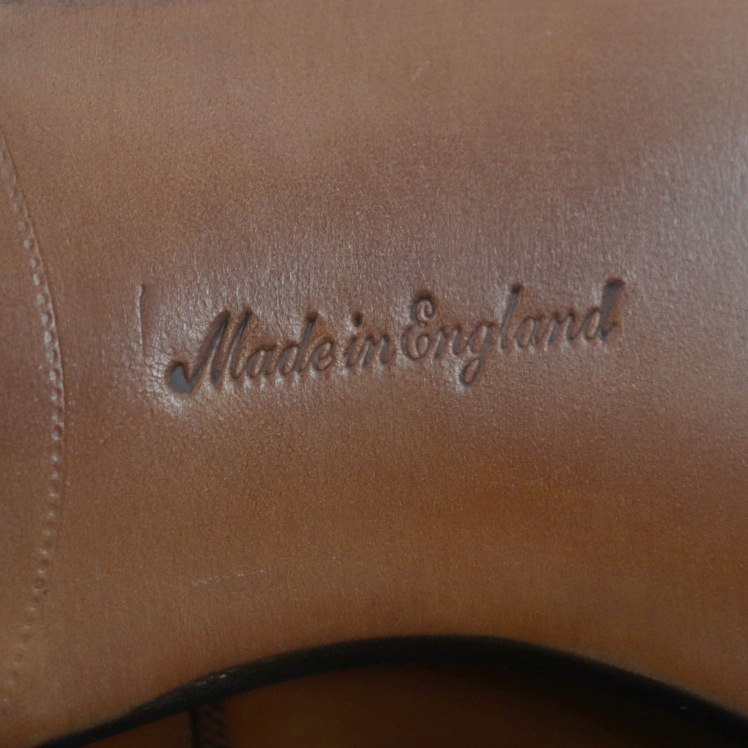 EDWARD GREEN Leather shoes Main: Leather Brown Chelsea mens 9 1/2 E Used Authentic