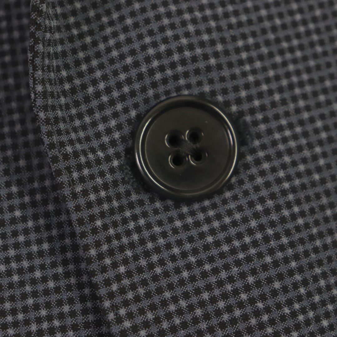 EMPORIO ARMANI setup Outer: 55% wool, Outer: 41% silk, Outer: 3% elastane (polyurethane), Main lining: 50% acetate, 50% viscose, Lining 2: 100% viscose, Pants lining: 65% acetate, 35% viscose Navy M LINE mens 44 Used Authentic