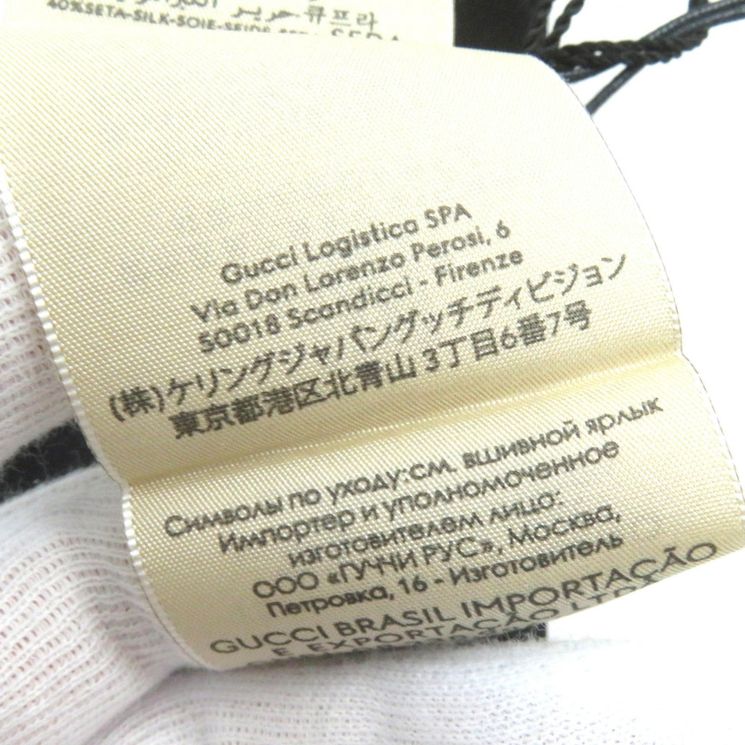 GUCCI tie 456520 Main: 100% silk, Lining: 60% cupra, Lining: 40% silk black mens Used Authentic
