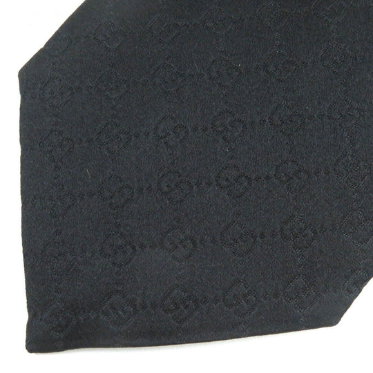 GUCCI tie 456520 Main: 100% silk, Lining: 60% cupra, Lining: 40% silk black mens Used Authentic