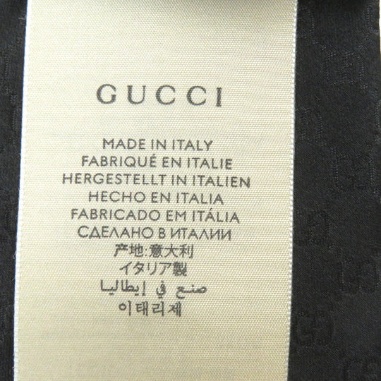 GUCCI tie 456520 Main: 100% silk, Lining: 60% cupra, Lining: 40% silk black mens Used Authentic