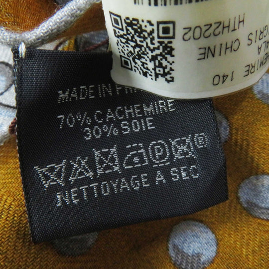 HERMES Stall Main: 70% cashmere, Main: 30% silk Multi Grand Tralala Carre140 Women Used Authentic