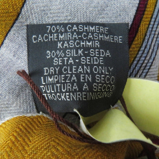 HERMES Stall Main: 70% cashmere, Main: 30% silk Multi Grand Tralala Carre140 Women Used Authentic