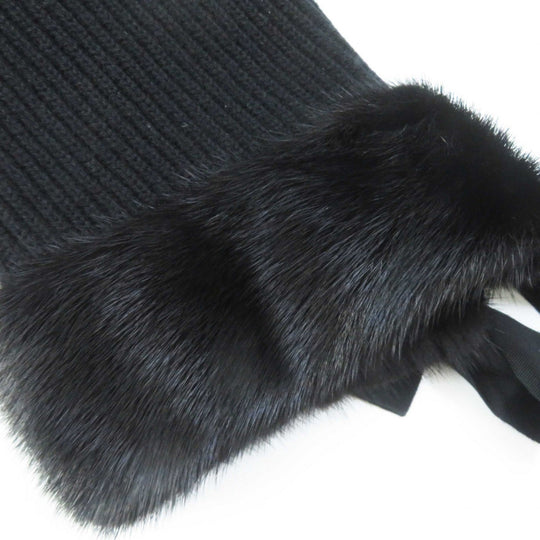 FENDI knit FZY545 Main: 100% cashmere, Lining: 60% rayon, Outer: 40% cotton black Women 36 Used Authentic