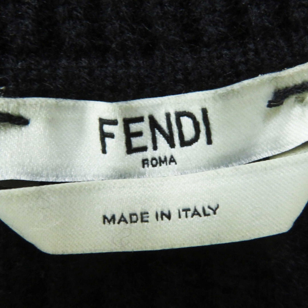 FENDI knit FZY545 Main: 100% cashmere, Lining: 60% rayon, Outer: 40% cotton black Women 36 Used Authentic
