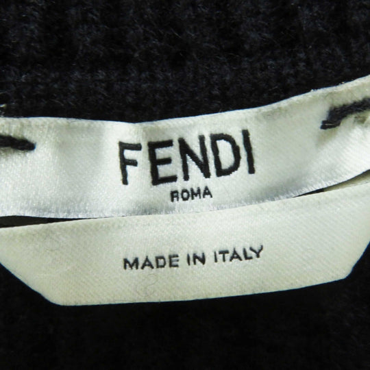 FENDI knit FZY545 Main: 100% cashmere, Lining: 60% rayon, Outer: 40% cotton black Women 36 Used Authentic