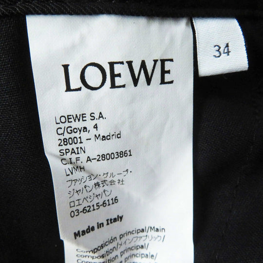 LOEWE Shorts S540331X89 Outer fabric: 100% rayon black Women 34 Used Authentic