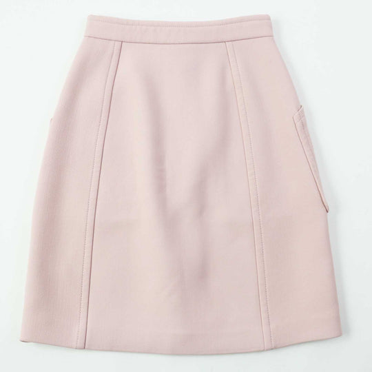 BOTTEGAVENETA skirt 544923 Outer: 75% wool, Outer: 23% nylon, Outer: 2% silk, Lining: 100% rayon pink Women 38 Used Authentic